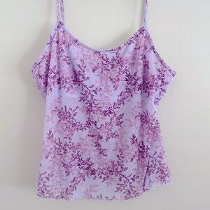 Y2K vintage Jones New York mesh floral cami top